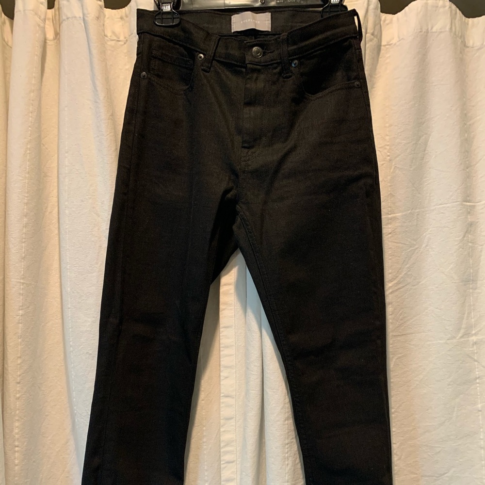 Everlane high rise ankle black jeans